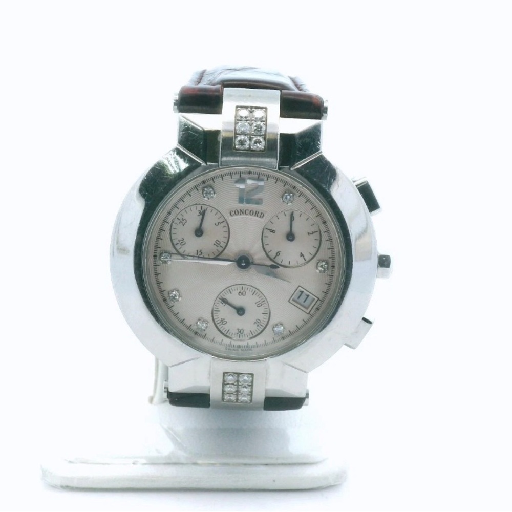 Concord Stainless Steel La Soala Diamond Quartz Watch